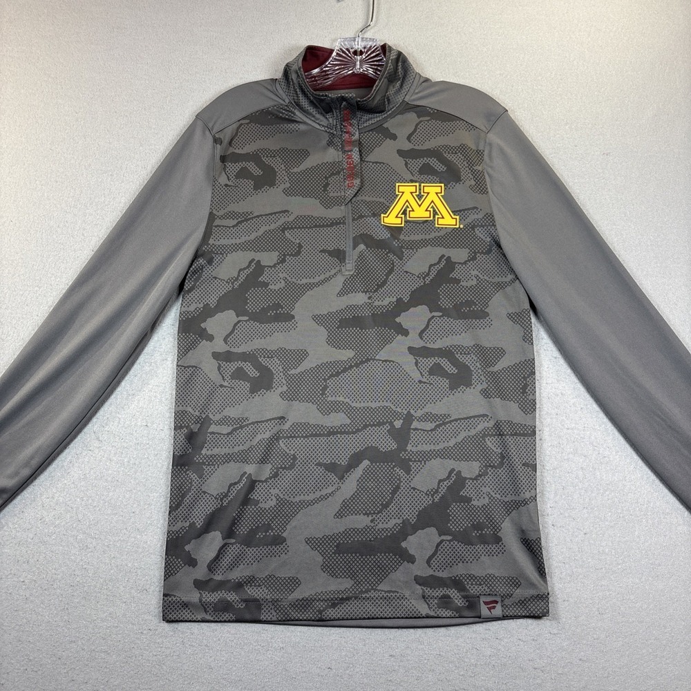 University of Minnesota Fanatics 3/4 Zip Pullover Women Small Long Sleeve